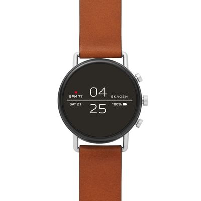 Horlogeband Skagen SKT5104 Leder Cognac 20mm
