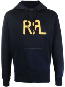 Ralph Lauren RRL hoodie à logo imprimé - Bleu