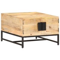 vidaXL Salontafel 67x67x45 cm massief mangohout - thumbnail