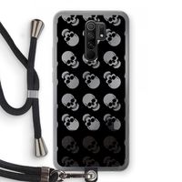 Musketon Skulls: Xiaomi Redmi 9 Transparant Hoesje met koord