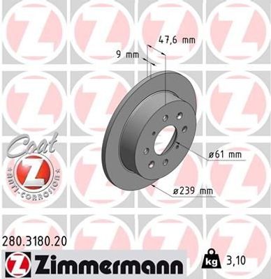 Remschijf Coat Z 280318020
