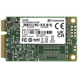 Transcend MSA372M 16 GB mSATA SSD harde schijf SATA III Industrial TS16GMSA372M