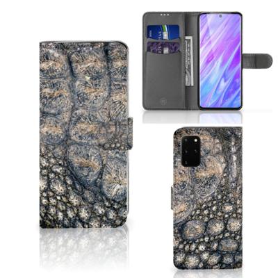 Samsung Galaxy S20 Plus | Telefoonhoesje | Met pasjeshouder | Krokodillenprint