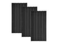HOME DELUXE Akoestische wandpanelen Sonic (3 x 80 x 40 cm, Black Oak)