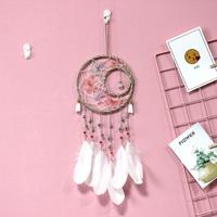 2 PC'S creatieve hand-geweven ambachten zon en maan Dream Catcher huis auto muur opknoping decoratie