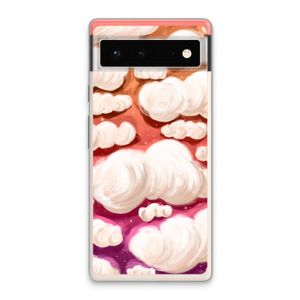 Katoen Wolken: Google Pixel 6 Transparant Hoesje
