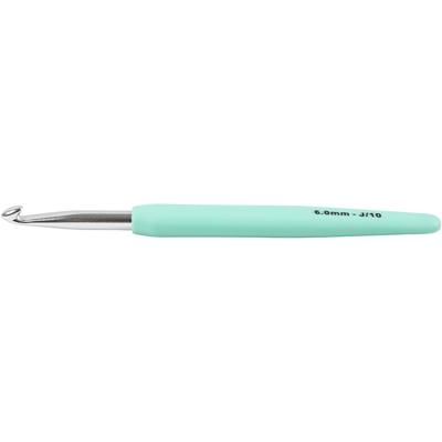 Creativ Company Haaknaalden, afm 6, l: 13,3 cm, afm 6 mm, turquoise, 1 stuk