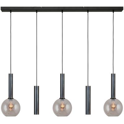 Masterlight Eetkamer hanglampBella 2 Dappled oil met goud glas - 2981-66-130-5RD20220