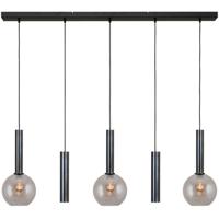 Masterlight Eetkamer hanglampBella 2 Dappled oil met goud glas - 2981-66-130-5RD20220