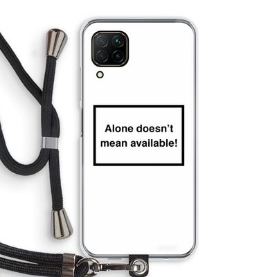 Alone: Huawei P40 Lite Transparant Hoesje met koord