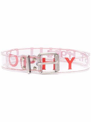 Philosophy Di Lorenzo Serafini ceinture transparente à logo imprimé - Tons neutres