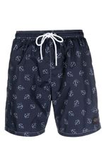 Paul & Shark Save The Sea graphic-print swim shorts - Bleu