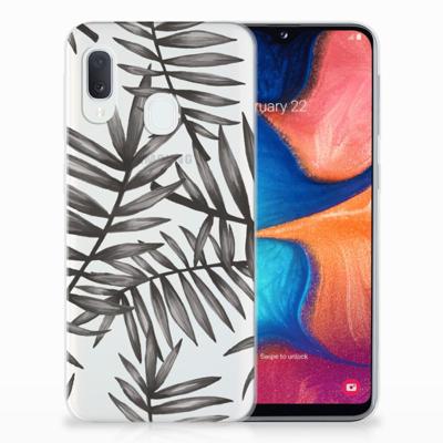 Samsung Galaxy A20e | TPU Case | Leaves Grey