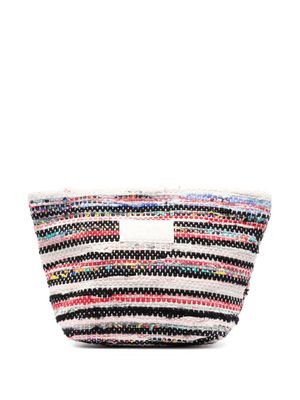 Vilebrequin trousse de toilette à design tressé - Noir