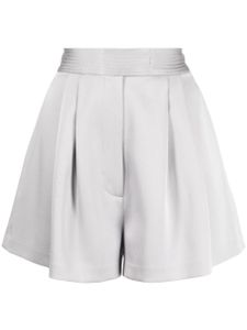 Alex Perry short plissé à taille haute - Gris