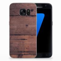 Samsung Galaxy S7 | Bumper Hoesje | Old Wood