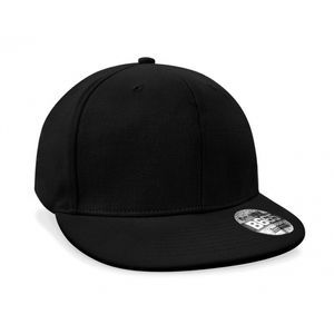 Pet/snapback - rond - zwart - hiphop pet - volwassenen