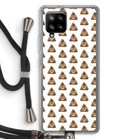 Poop emoji: Samsung Galaxy A42 5G Transparant Hoesje met koord