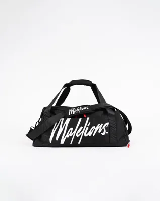 Malelions Sport Signature Duffle Tas Zwart - Maat One Size - Kleur: Zwart | Soccerfanshop