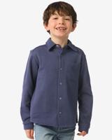 HEMA Kinderoverhemd sweatstof regular fit blauw (blauw)