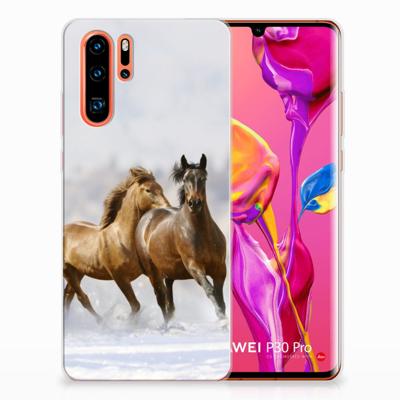 Huawei P30 Pro | TPU Hoesje | Paarden