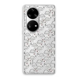 Zwanen: Huawei P50 Pro Transparant Hoesje