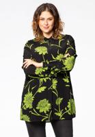 Yoek Blouse TOLEDO | Zwart | Maat 54/56
