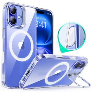 iPhone 16 HaloLock Classic Hybrid Case (Camera Control, Stash Stand) Clear