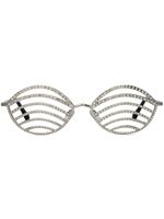 Linda Farrow lunettes de soleil Party Goddess à monture papillon - Argent Linda Farrow lunettes de soleil Party Goddess à monture papillon - Argent