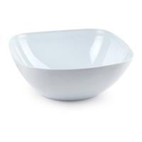 Plasticforte Serveer schaaltje - vierkant - wit - 23,5 x 9 cm kunststof - snack schaaltjes