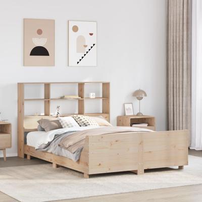 Bedframe zonder matras massief grenenhout 120x190 cm