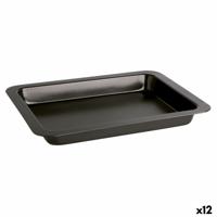 Ovenschaal Quid Sweet Grey Zwart Metaal 36 x 24 x 4 cm (12 Stuks) - thumbnail