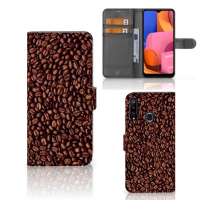Samsung Galaxy A20s | Book Cover | Koffiebonen | Portemonnee hoesje