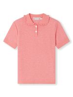 Bonpoint Frynja ruffle-collar polo shirt - Rose - thumbnail