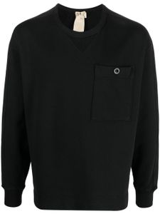 Ten C sweat en coton à patch logo - Noir