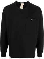 Ten C sweat en coton à patch logo - Noir