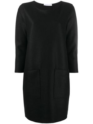 Harris Wharf London robe courte à manches longues - Noir
