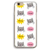 Meow: iPhone 6 / 6S Transparant Hoesje