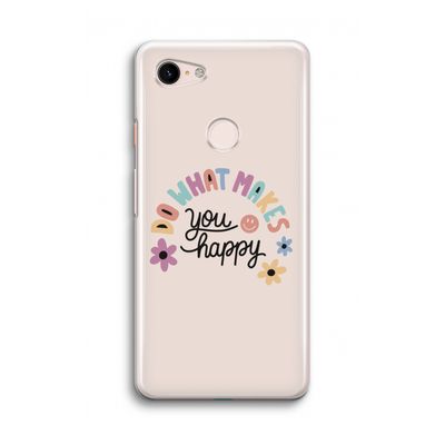 Happy days: Google Pixel 3 Transparant Hoesje