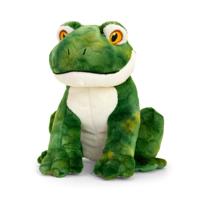 Keel Toys kikker - knuffel - pluche - groen - 18 cm - dieren