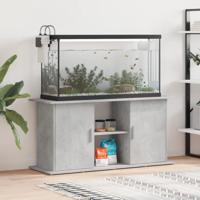 Aquariumstandaard Betongrijs 121x41x58 cm Bewerkt hout