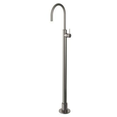 Hotbath Cobber X wastafelmengkraan voor vloermontage geborsteld nikkel CX078WGN