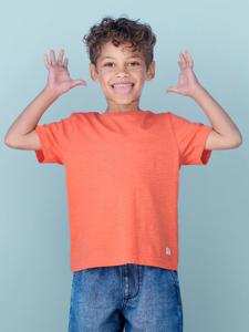 Personaliseerbare gekleurd jongensshirt met korte mouwen mandarijn