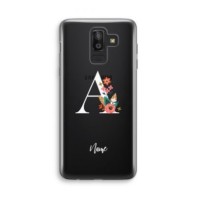 Pink Bouquet: Samsung Galaxy J8 (2018) Transparant Hoesje