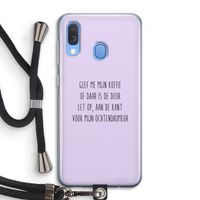 Ochtendhumeur: Samsung Galaxy A40 Transparant Hoesje met koord