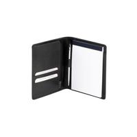 Schrijfmap van der spek a6 buffelleer zwart