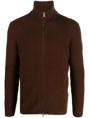 Dell'oglio cardigan à fermeture zippée - Marron