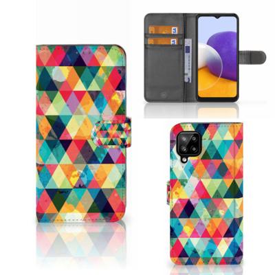 Samsung Galaxy A22 4G | M22 | Telefoon Hoesje | Geruit