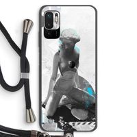 I will not feel a thing: Xiaomi Redmi Note 10 5G Transparant Hoesje met koord
