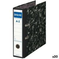 Map met hendelboog DOHE Zwart A4 28,2 x 31,8 x 7 cm (20 Stuks)